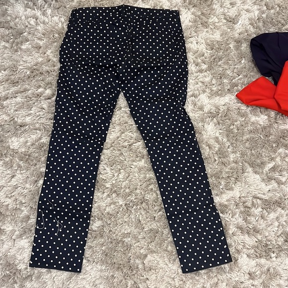 J. CREW toothpick polka dot pants - Picture 2 of 3